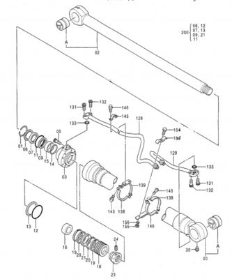 Graafwerktuig Bucket Cylinder Assy