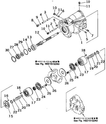 Belparts Graafmachine Hoofdpomp PC28UU-2 PC30-7 Hydraulische Pomp Voor KOMATSU 705-41-08100 705-41-03080 20S-60-72110