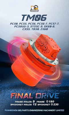 Excavatoronderdelen TM06 GM06 PC60-5 Final Drive SK50 YC60 PC55 PC56 PC56-7 Reismotor