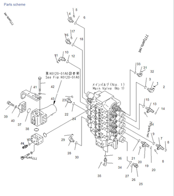 Komatsu PC1250SP-7 Regelklep 02782-10315 02896-11009 07002-12034 Graafmachine regelklep reparatieset