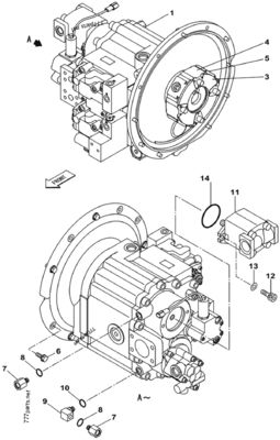 Belparts Graafmachine K3V112DP-XDPR-9Y00 KRJ6199 hydraulische hoofdpomp CX210B KRJ17131 gebruikte graafmachinepompen