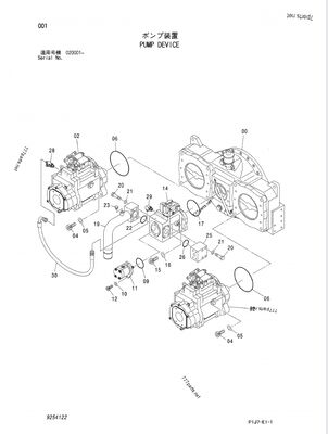 K3V280SH-NXXXL-OE41 K3V280 9254122 4635645 4641835 , ZX850-3F, ZX850LC-3-DH, ZX870H-3, ZX870H-3-HCMC, ZX870H-3F, ZX870R-3, ZX870R-3F HYDRAULISCHE POMP